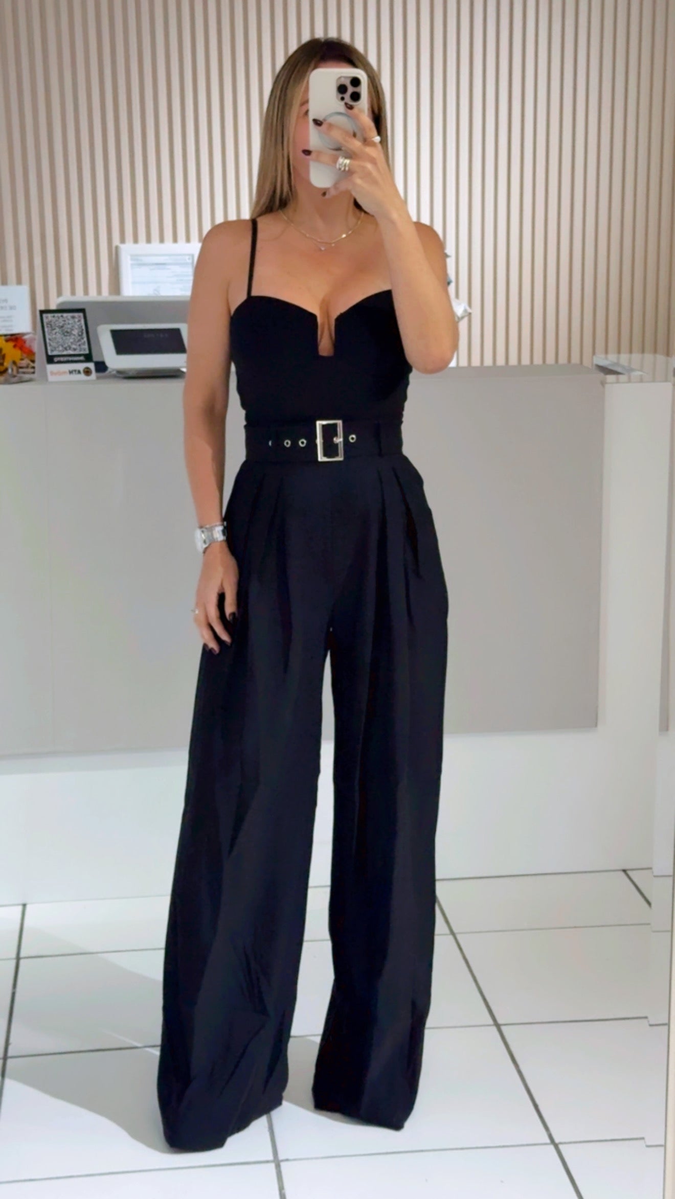 Black two pieces blazer set