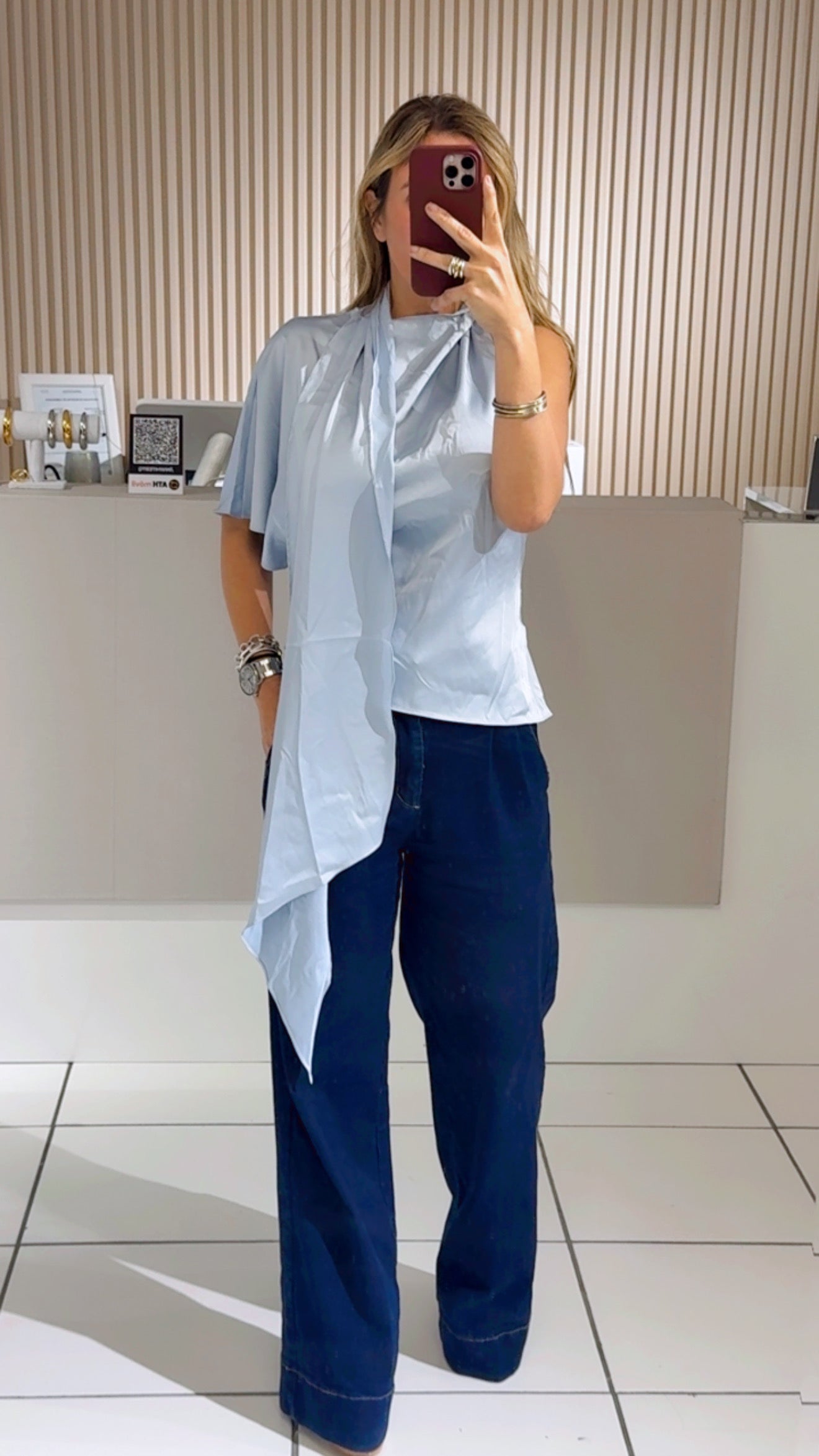 Solé Blue Blouse