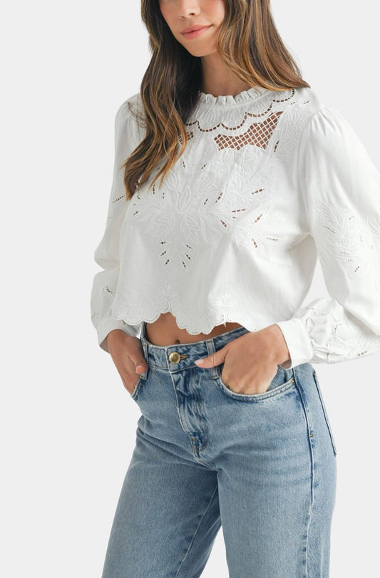 Auri white top