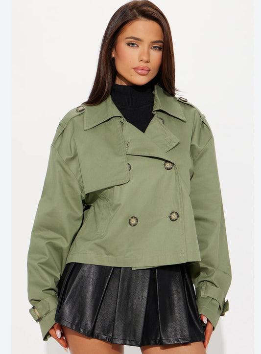 French olive jacket