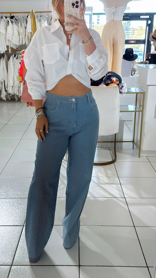 Stripe denim