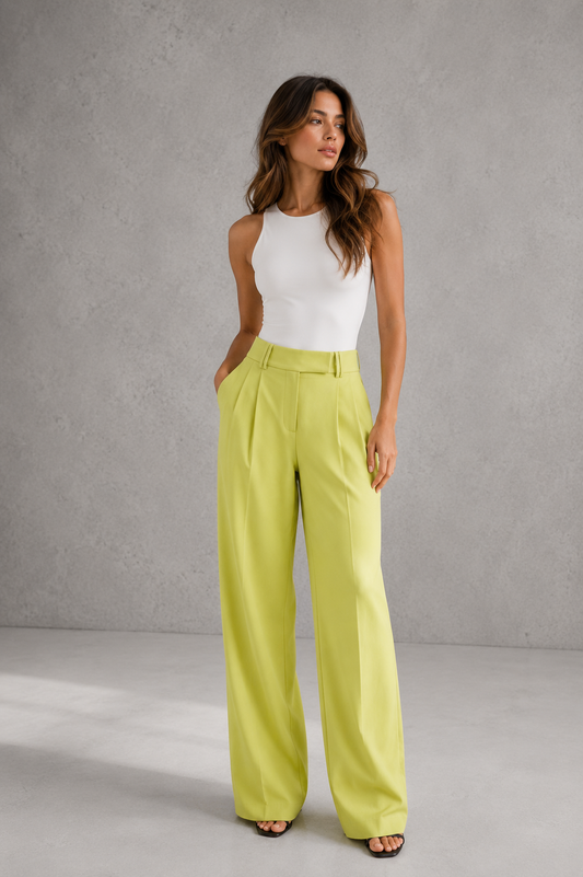 LIME Straight Trousers