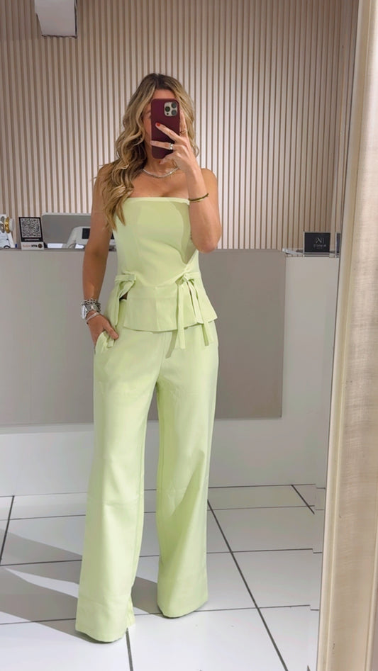 Light Green Strapless Set