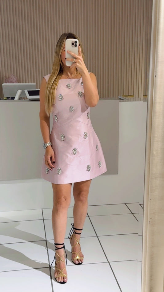 Crystal pink dress