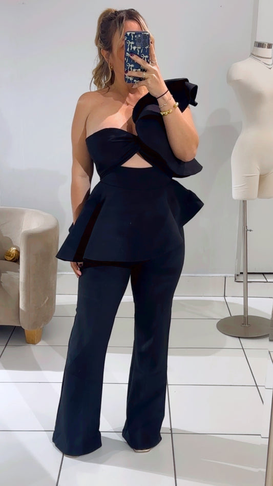 Apple black jumpsuit