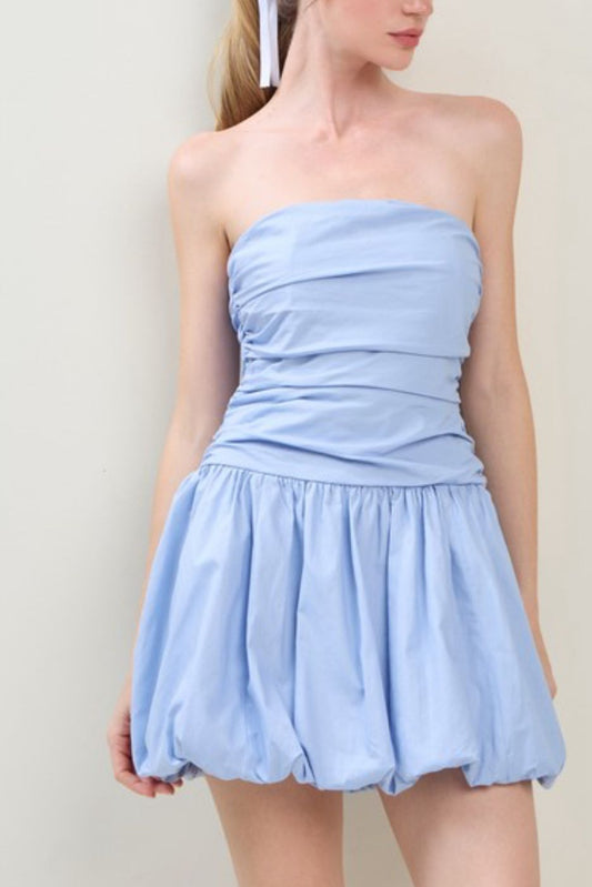 Blue bubble dress
