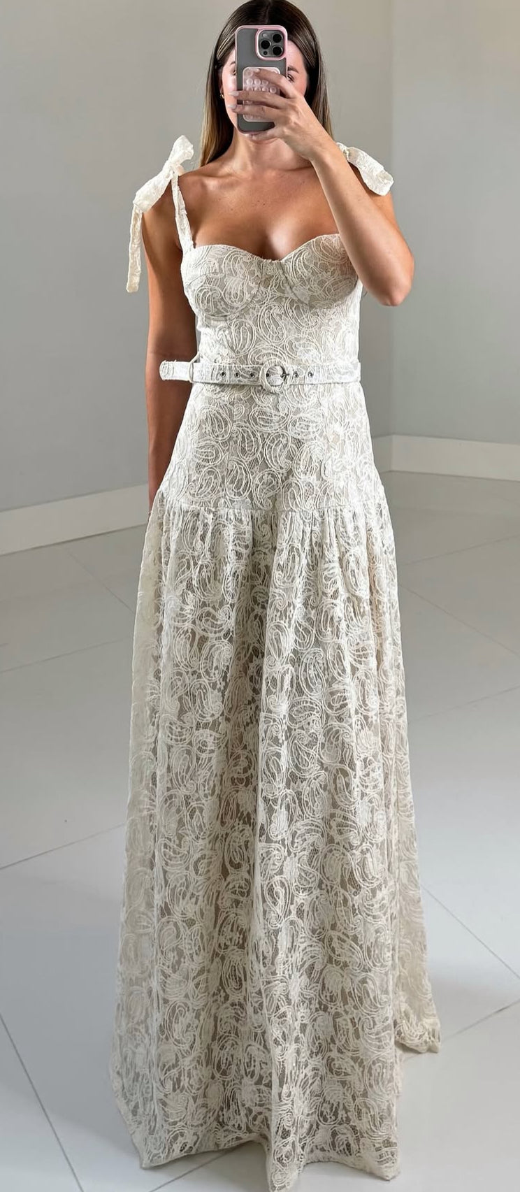 Alexis cream dress