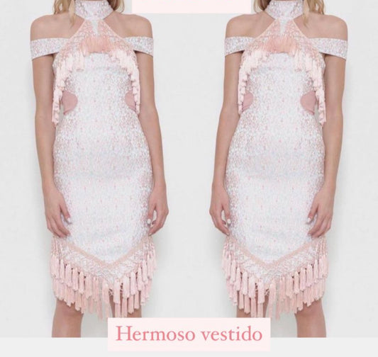 Pink Tassels dress