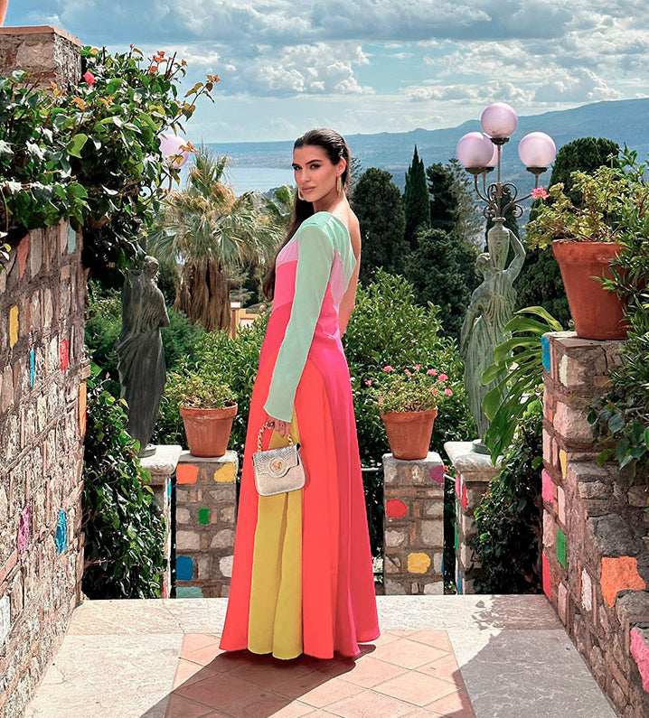 Raimbow maxi dress