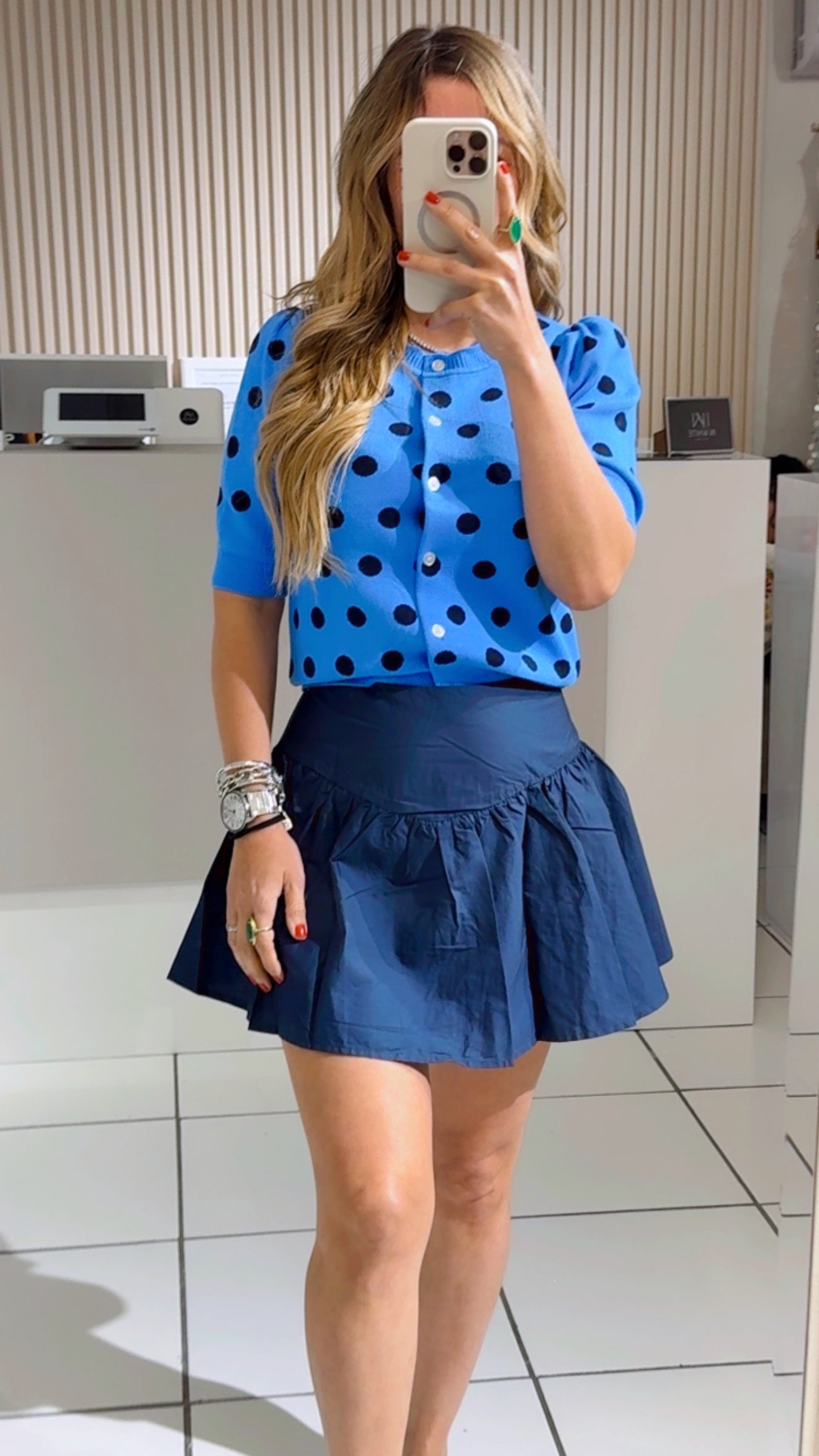 Navy skort