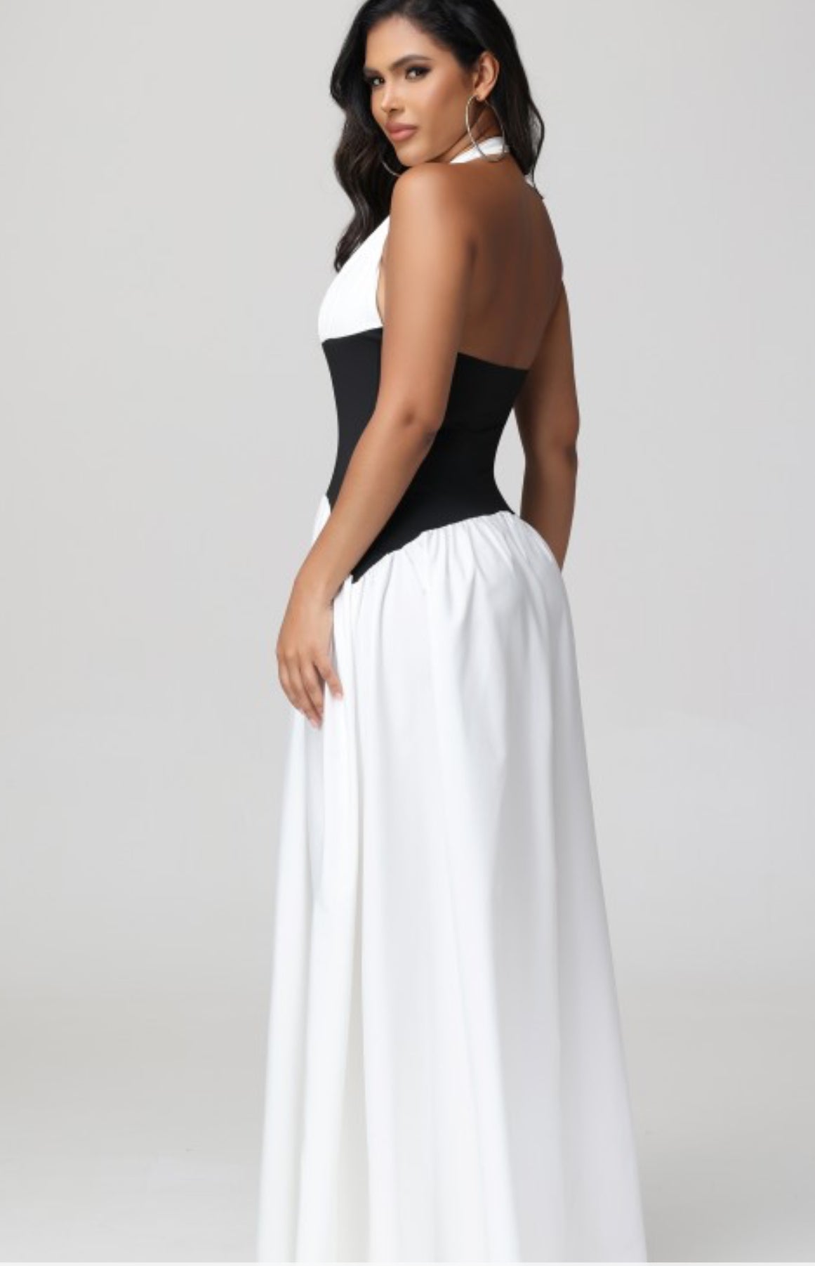 Halter maxi dress