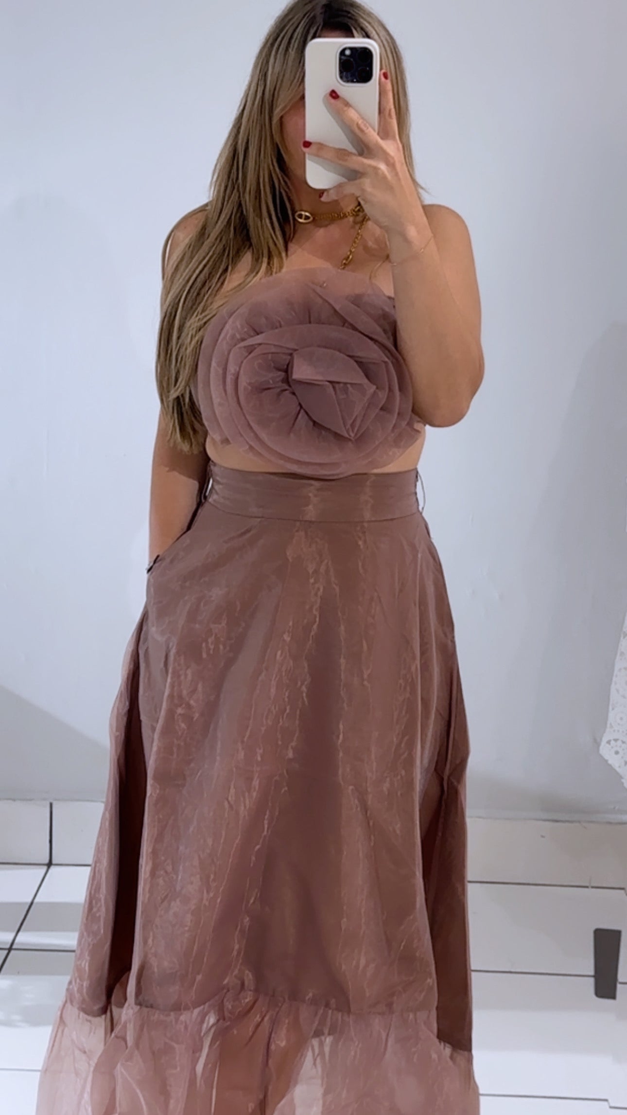 Mauve floral set