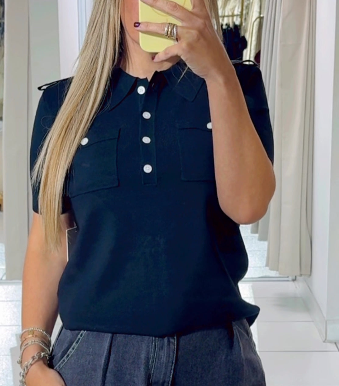 Polo shirt black