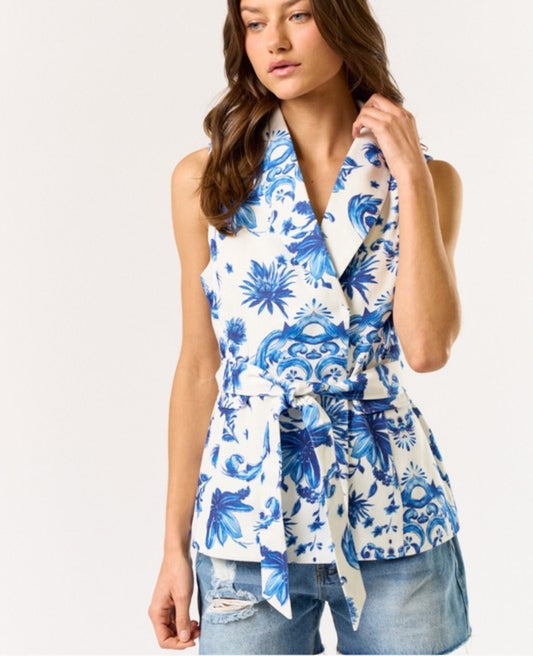 Floral dolce vest