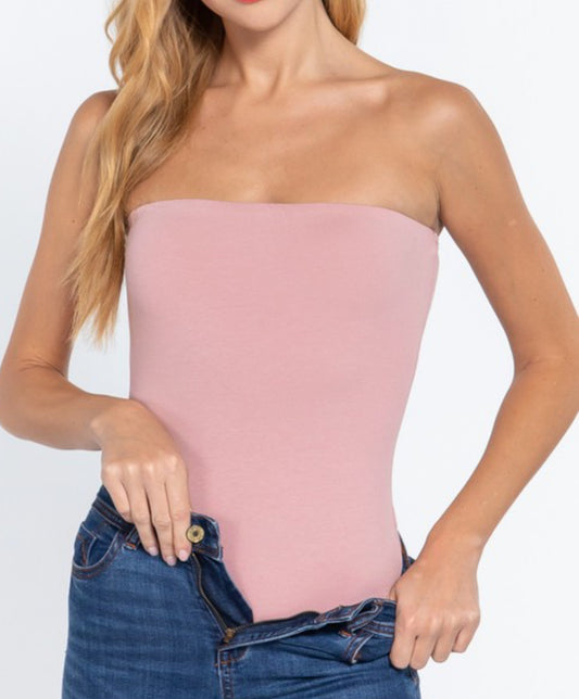 Tube tank pink top