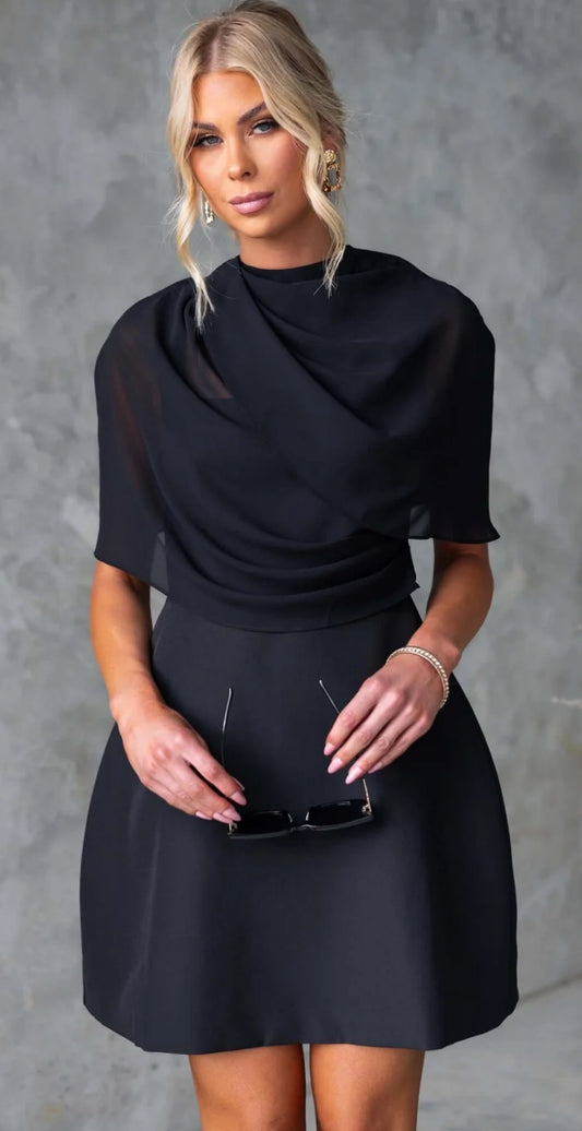 Black mini dress
