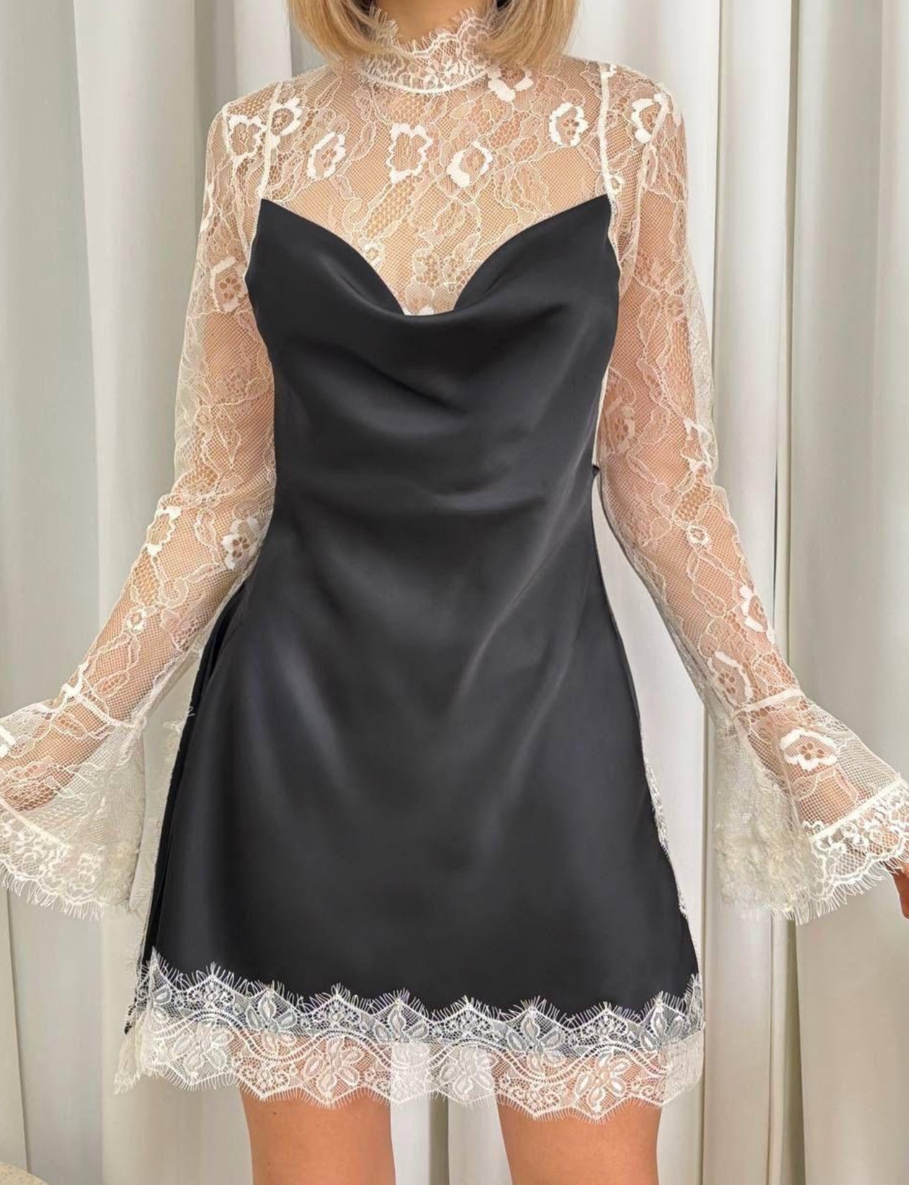 Black lace dress