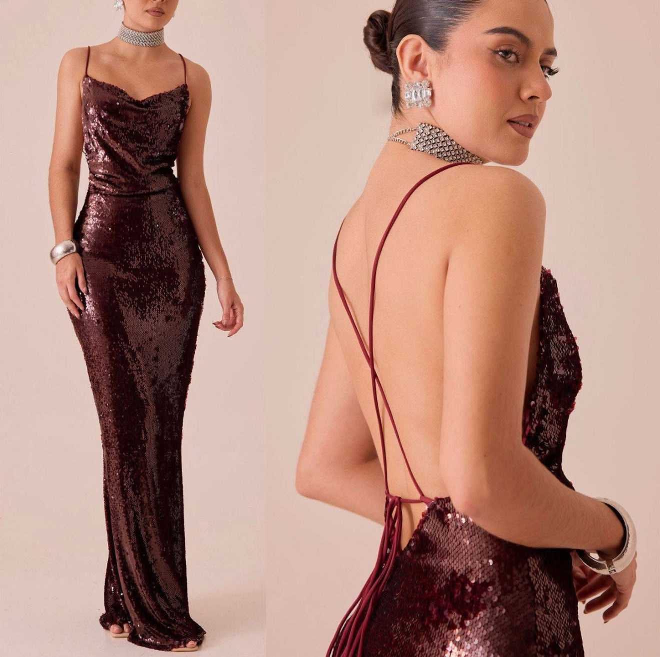 Sequin chocolate maxi