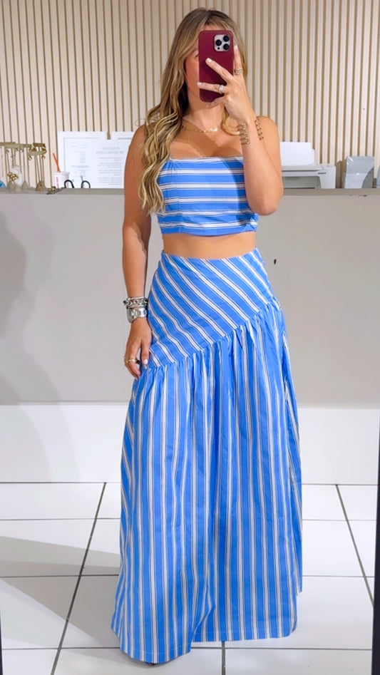 Blue stripe set