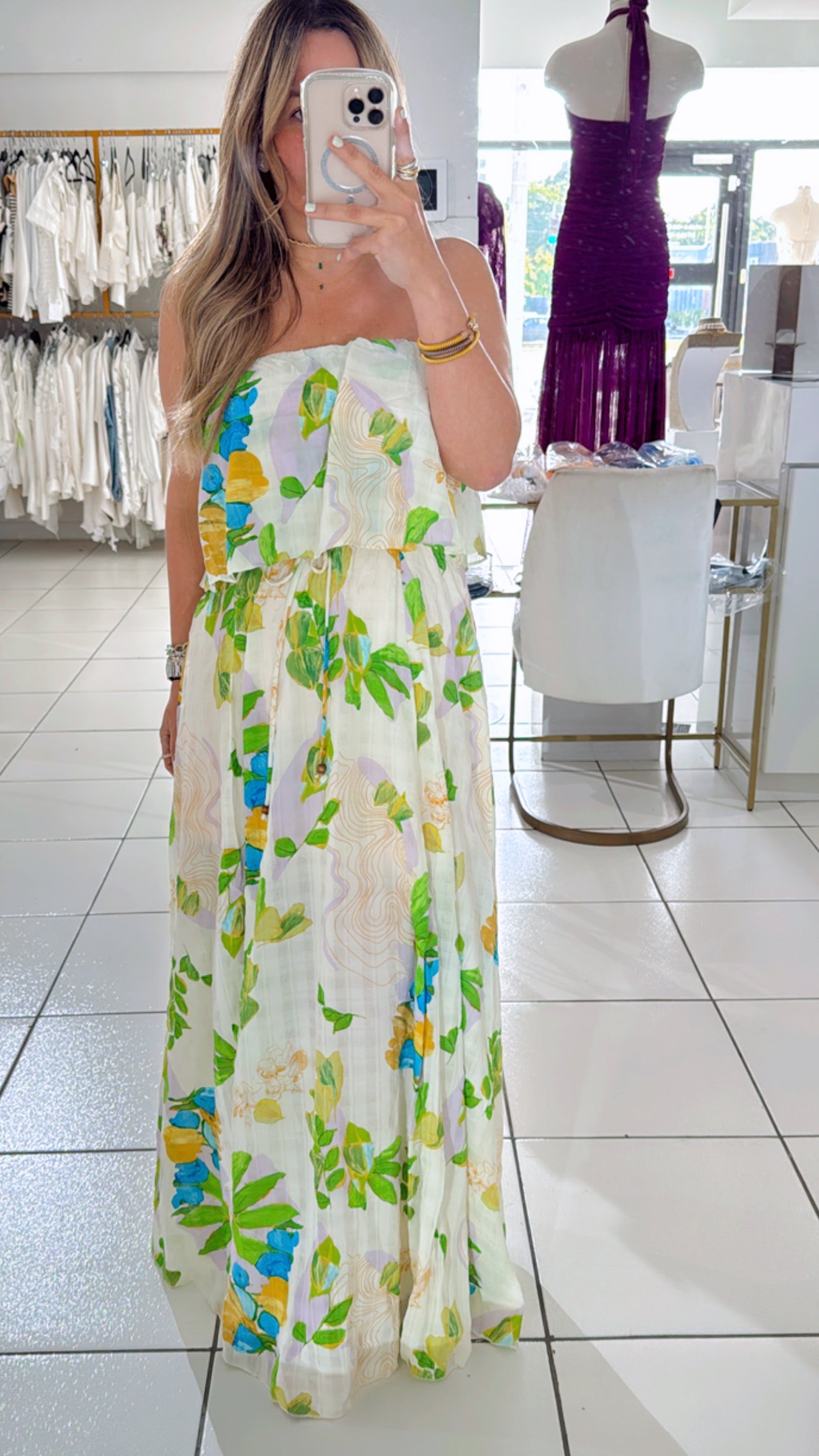 Flower maxi dress