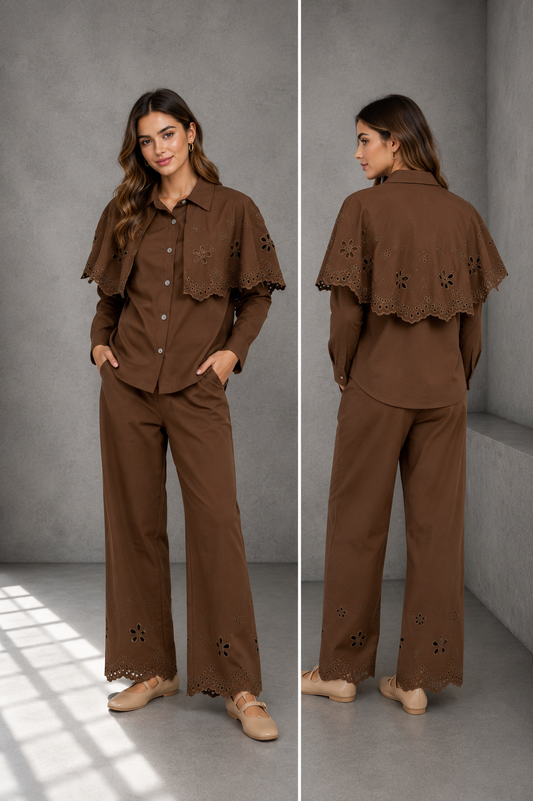 CHOCO CAPE FLORAL SET