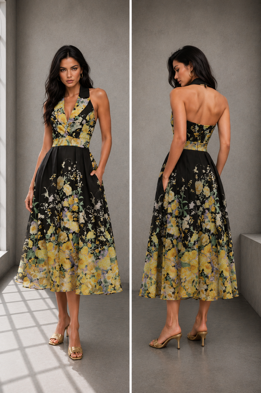 Dani Satin X Back Dress