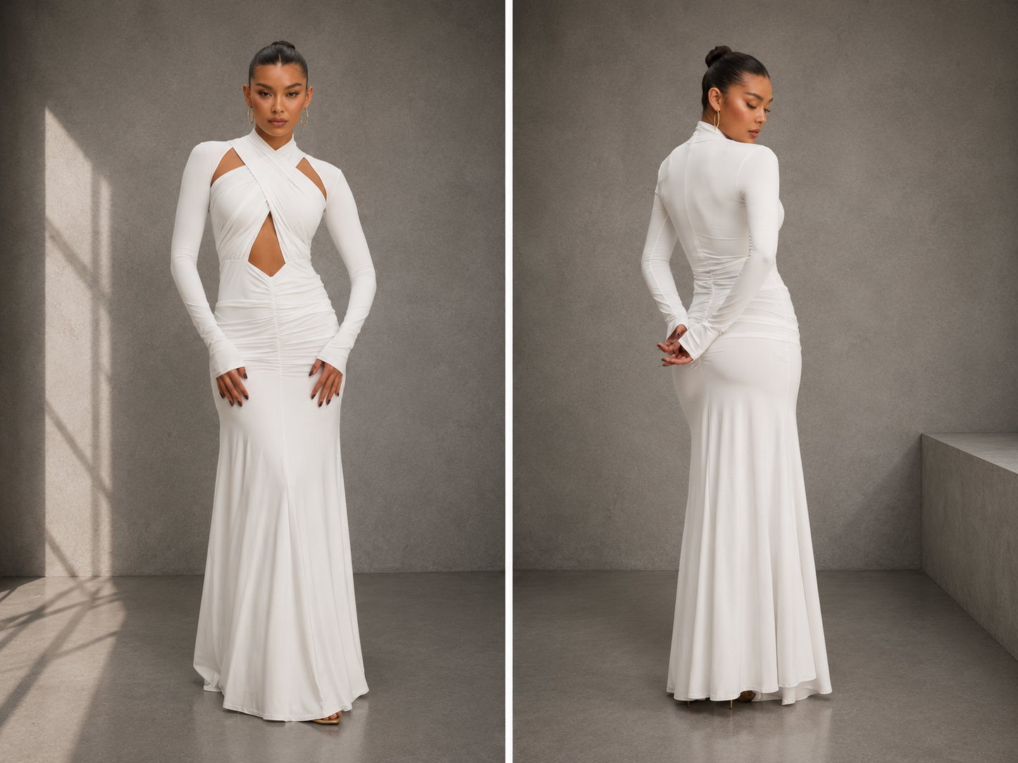 Ruched Maxi Dress
