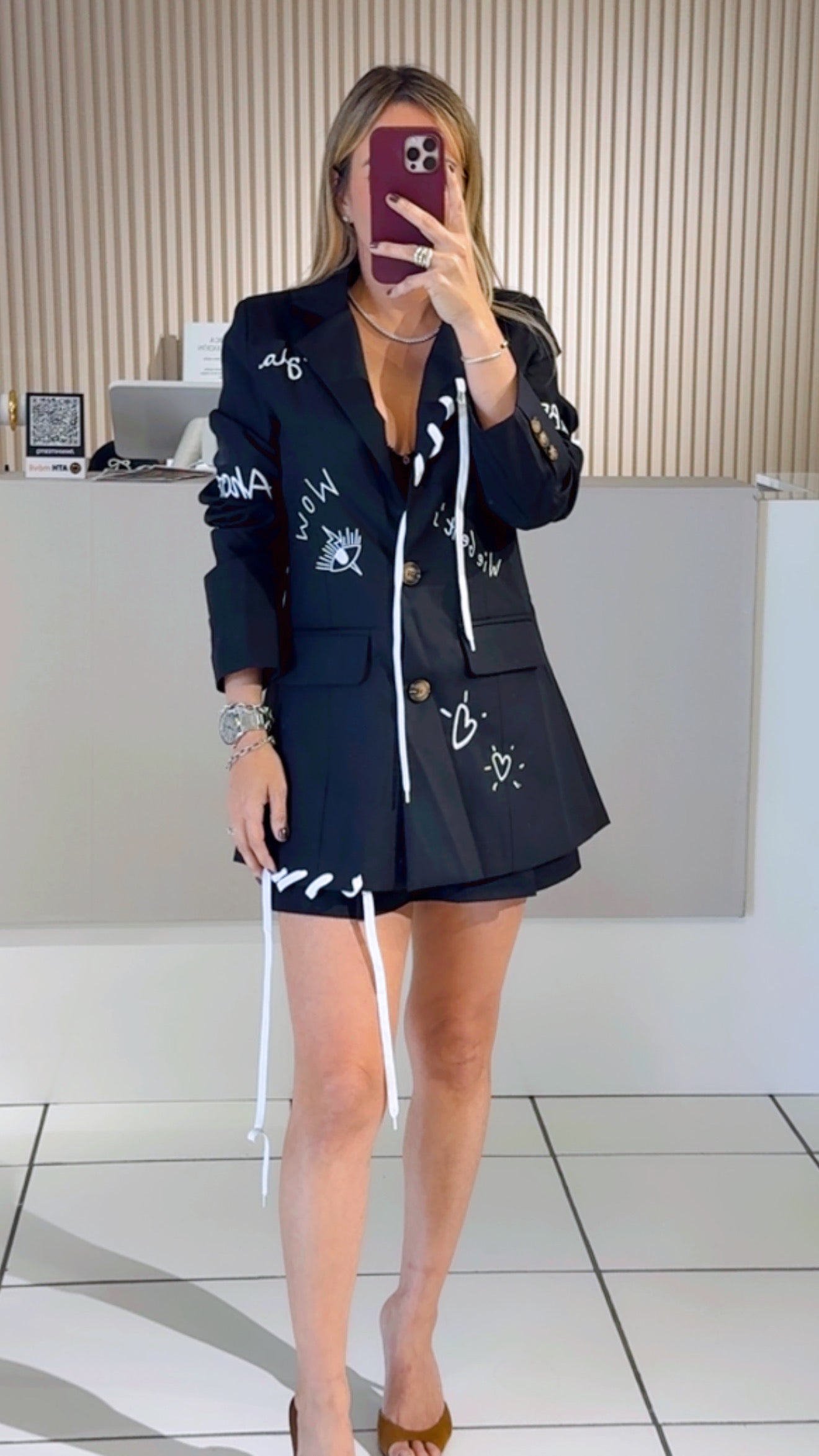 Black Vest Print