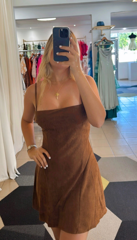 Suede dress