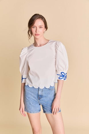 Scallop top