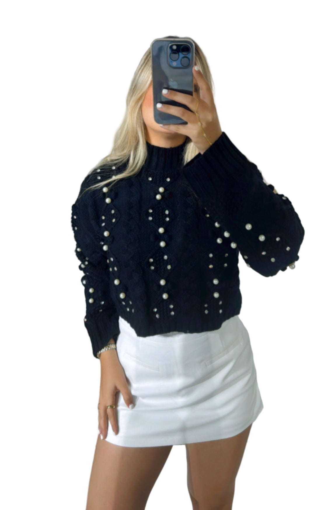 Black sweater top