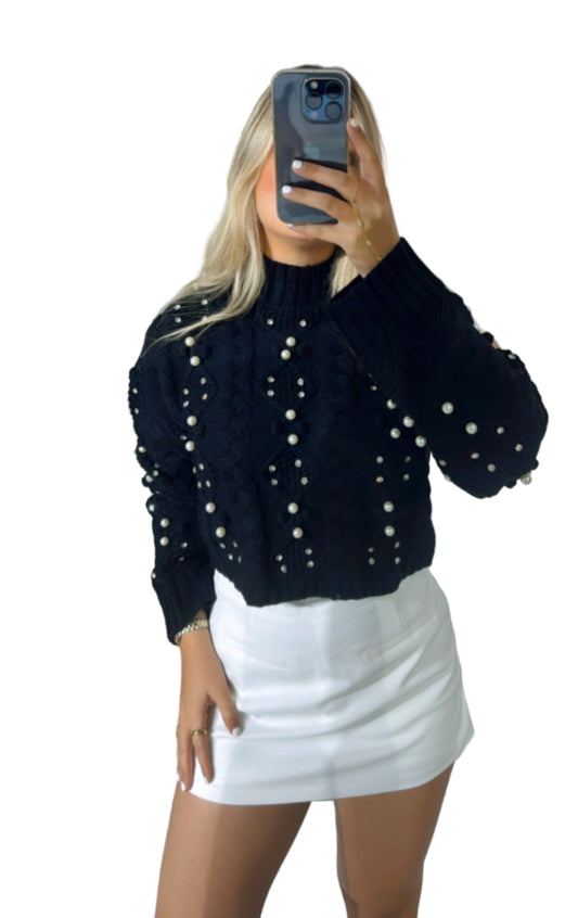 Black sweater top