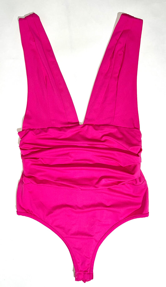 Bright pink bodysuit