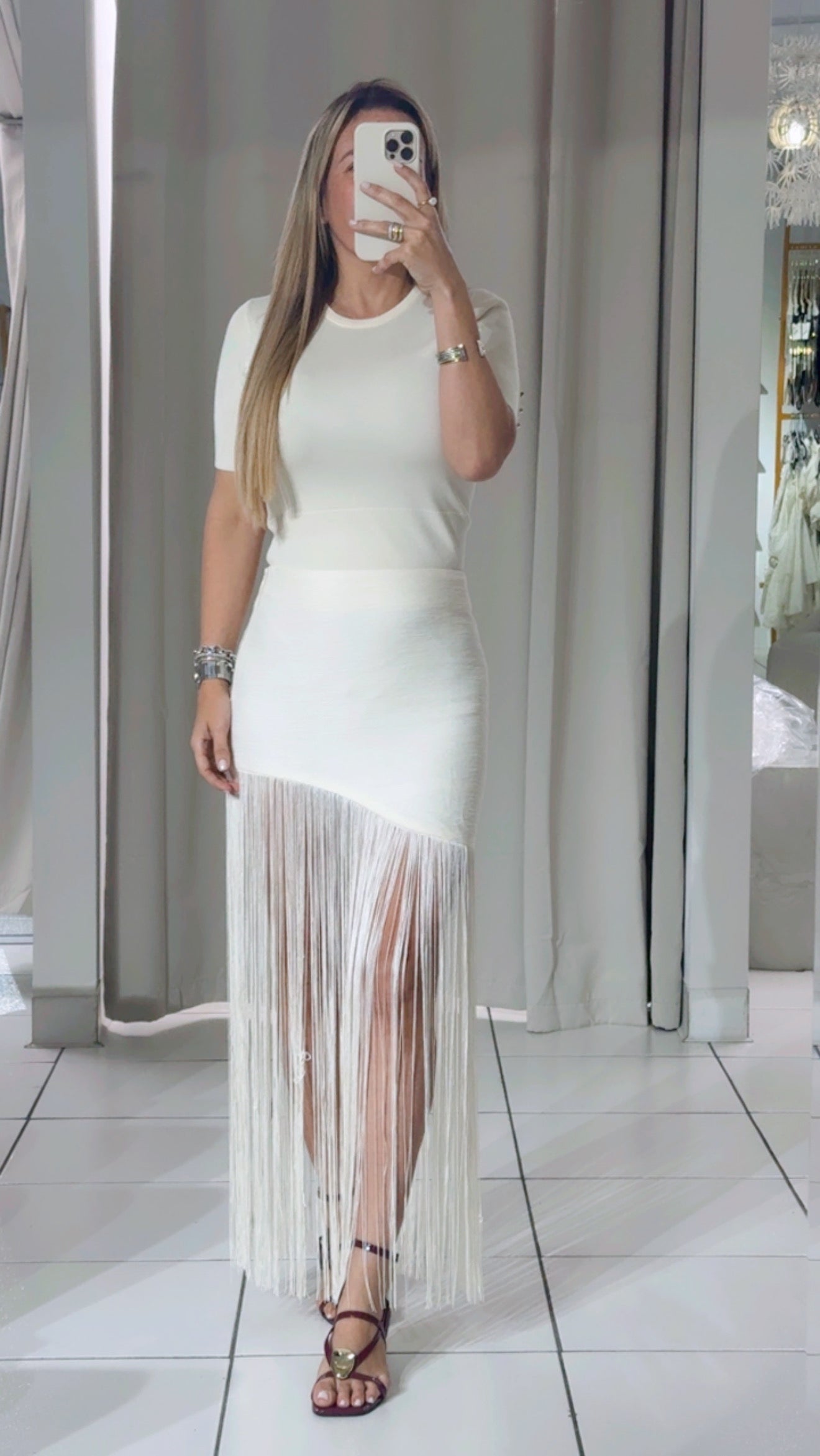 Fringe skirt