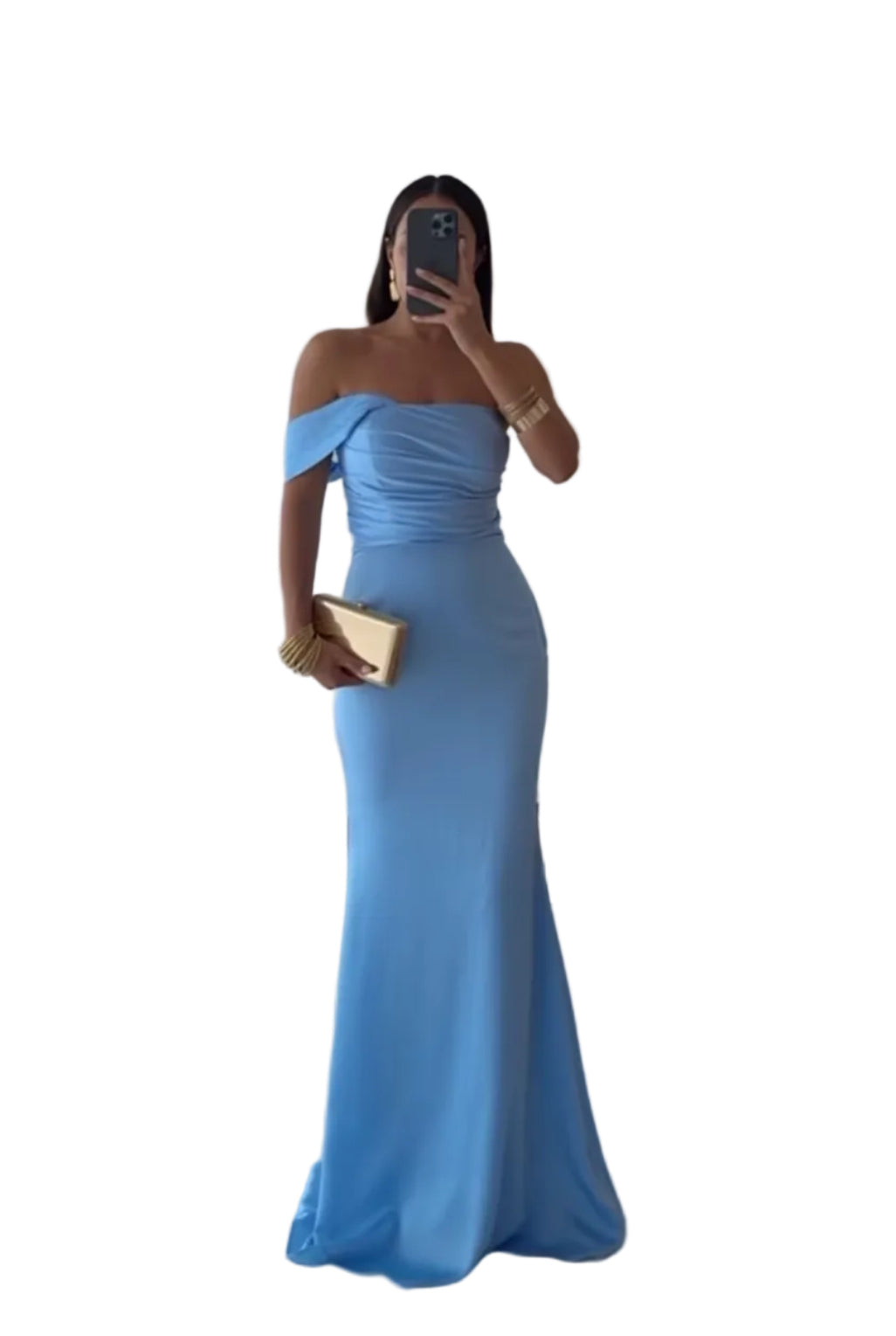 Baby blue dress