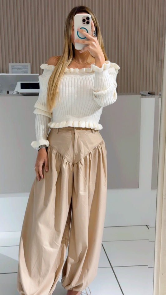 Serena beige top