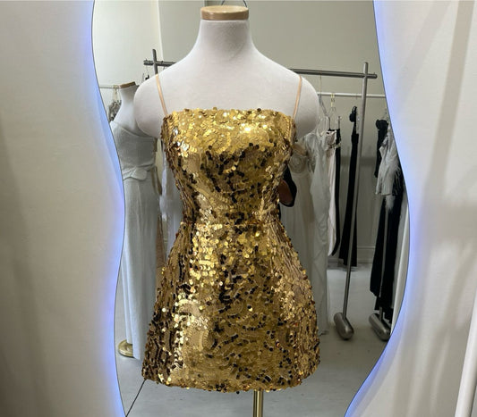 Ani gold dress