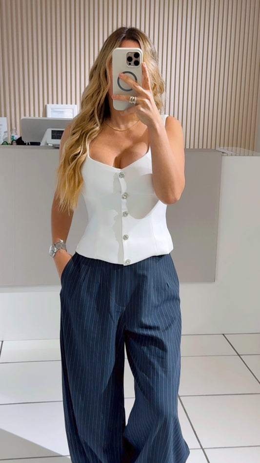 Mia white top