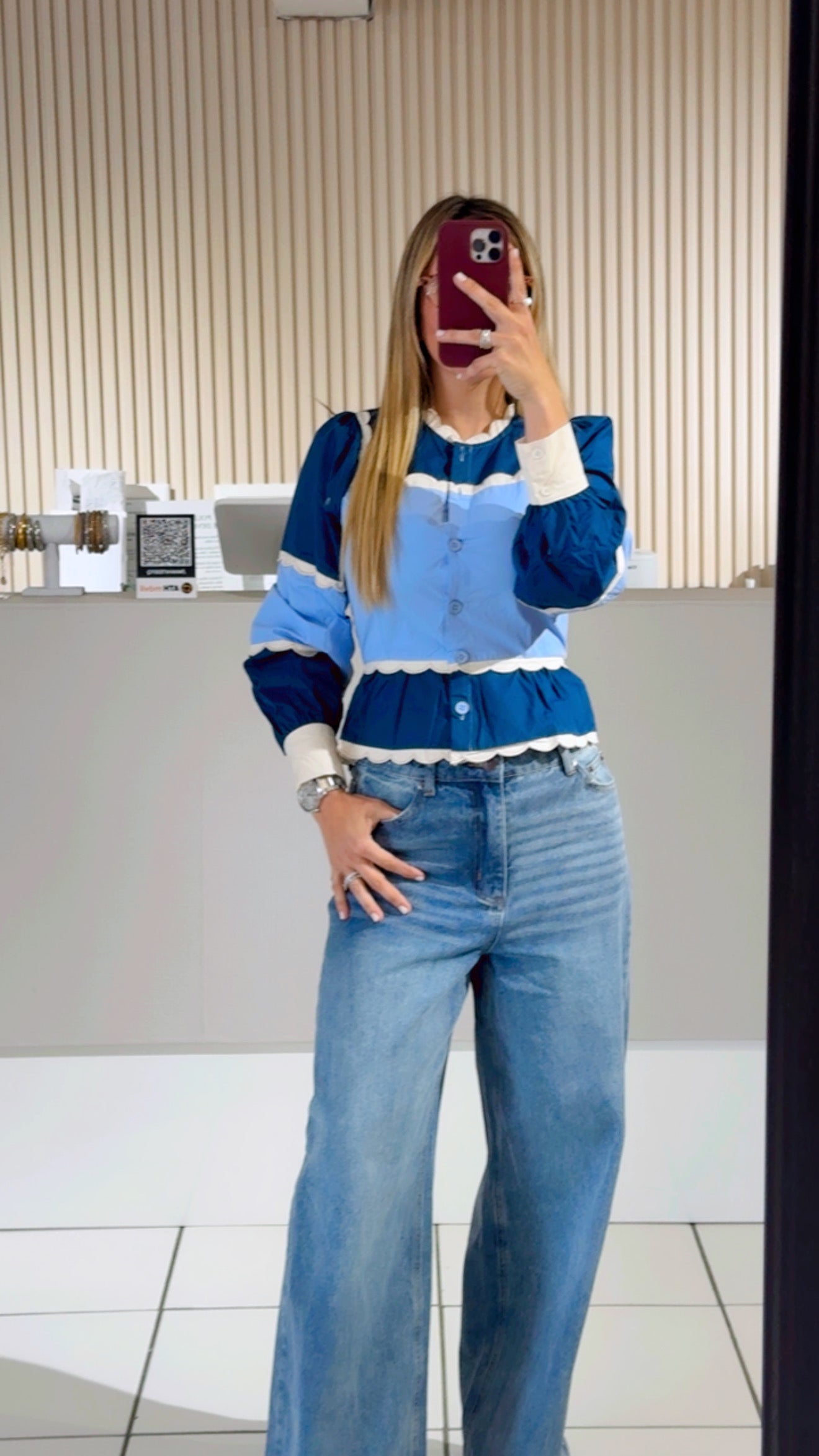 Bowe Blue Top