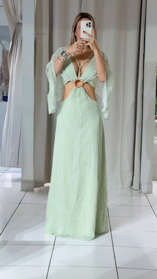 Meatllic beaden dress