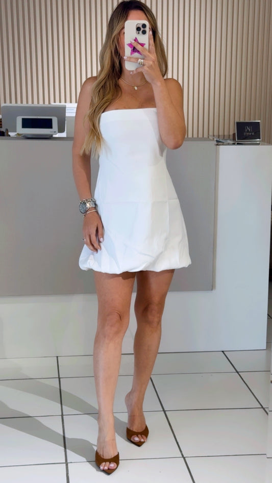 Loli White Bubble Dress