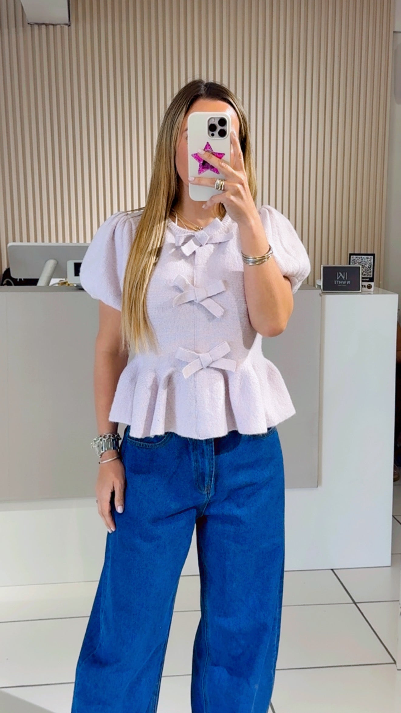 Lavender Knit Top