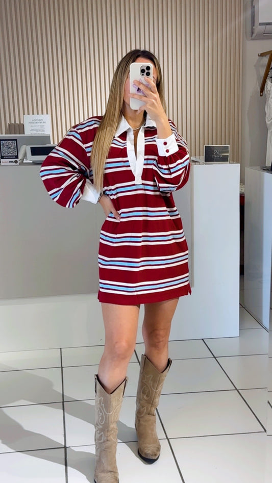 Stripe Shirt Dress