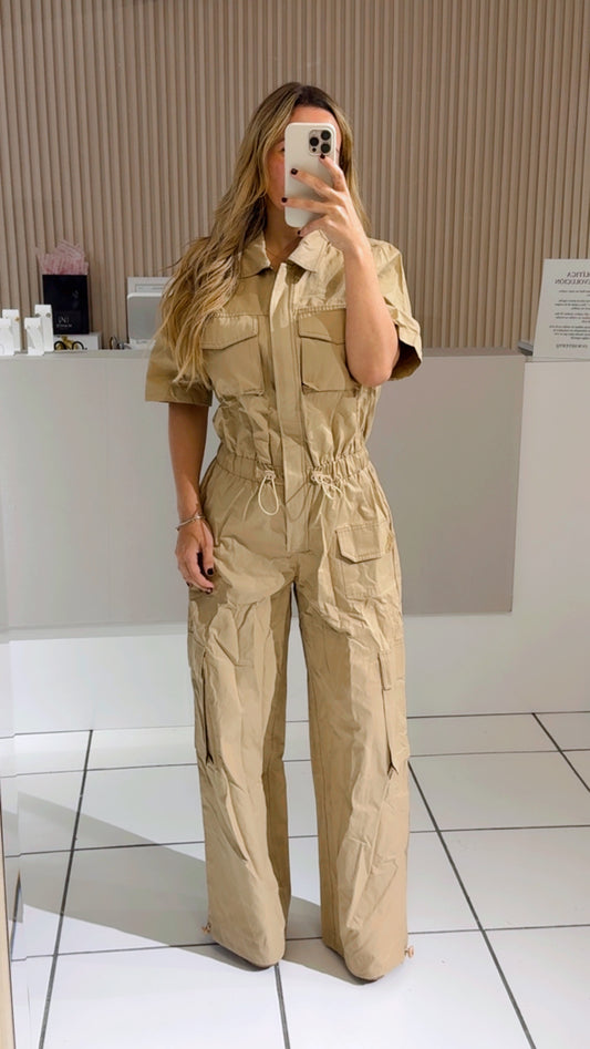Khaki jumpsuit