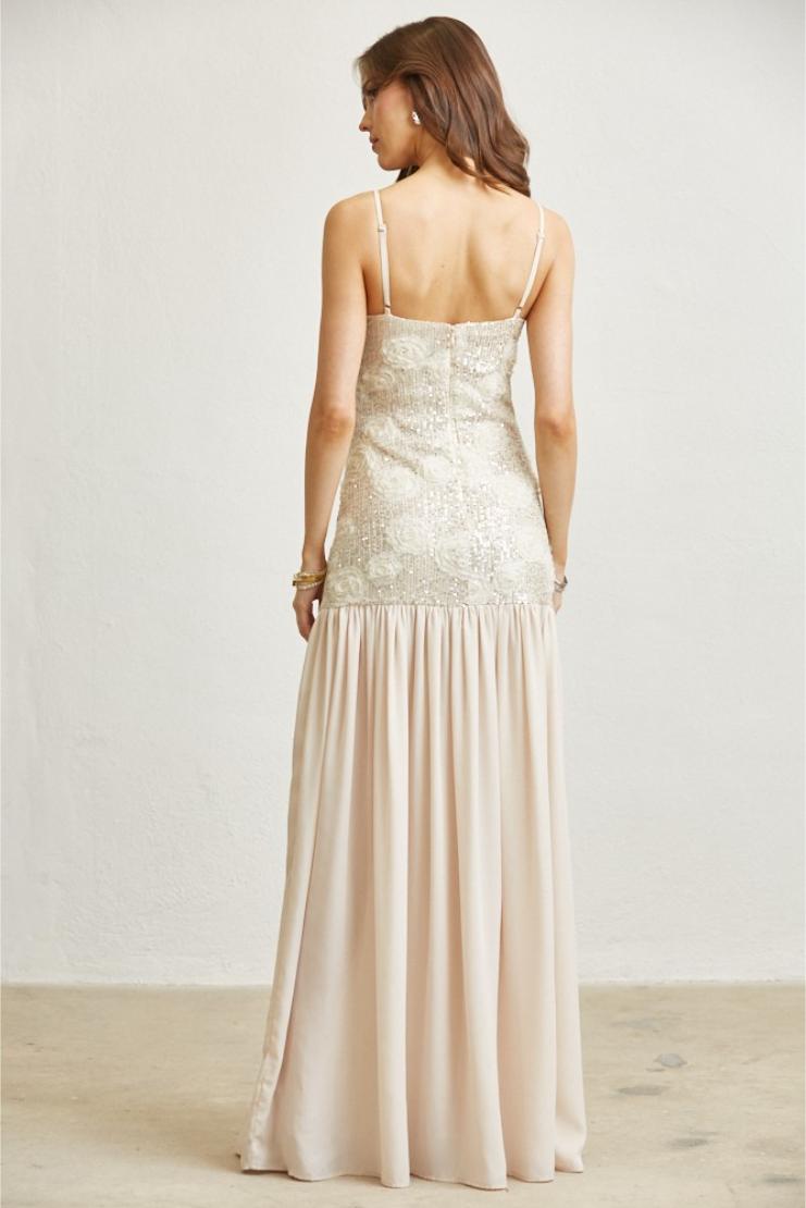 Rossette pink dress