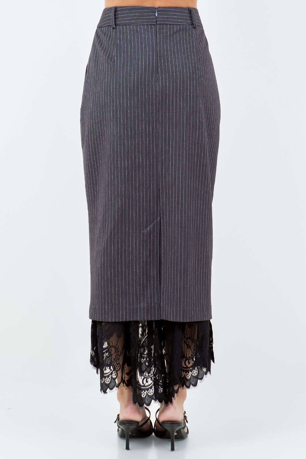 Charcoal Lace Skirt