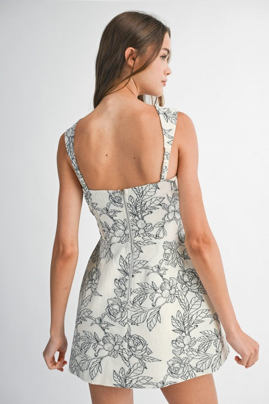 Black Floral Romper
