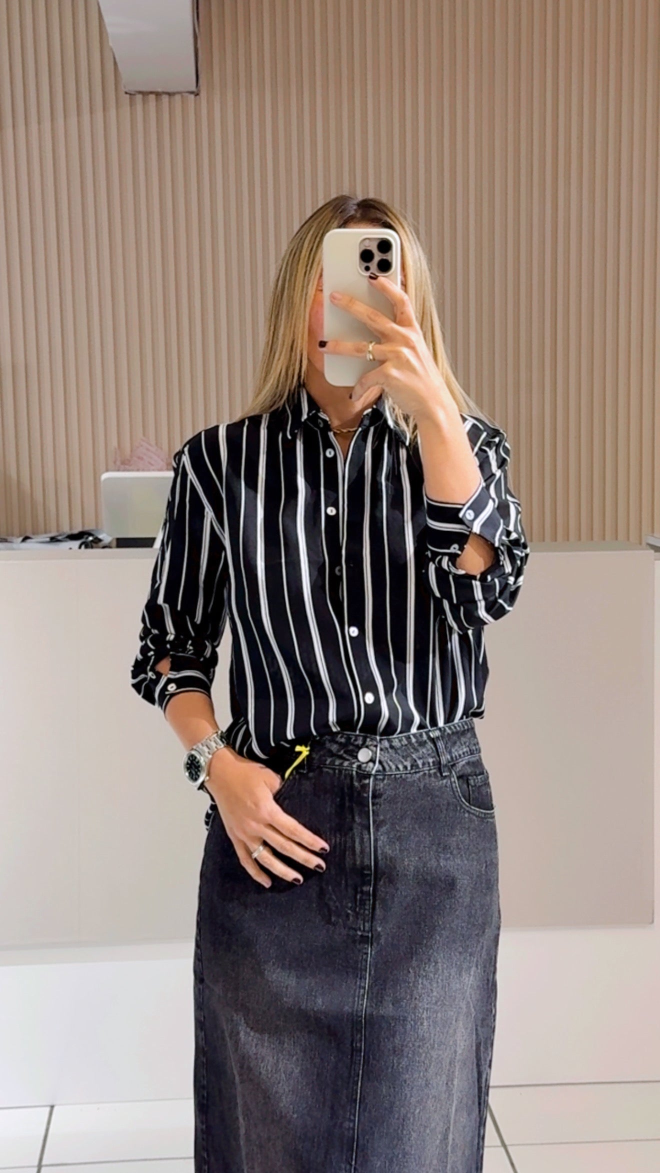Black and white top