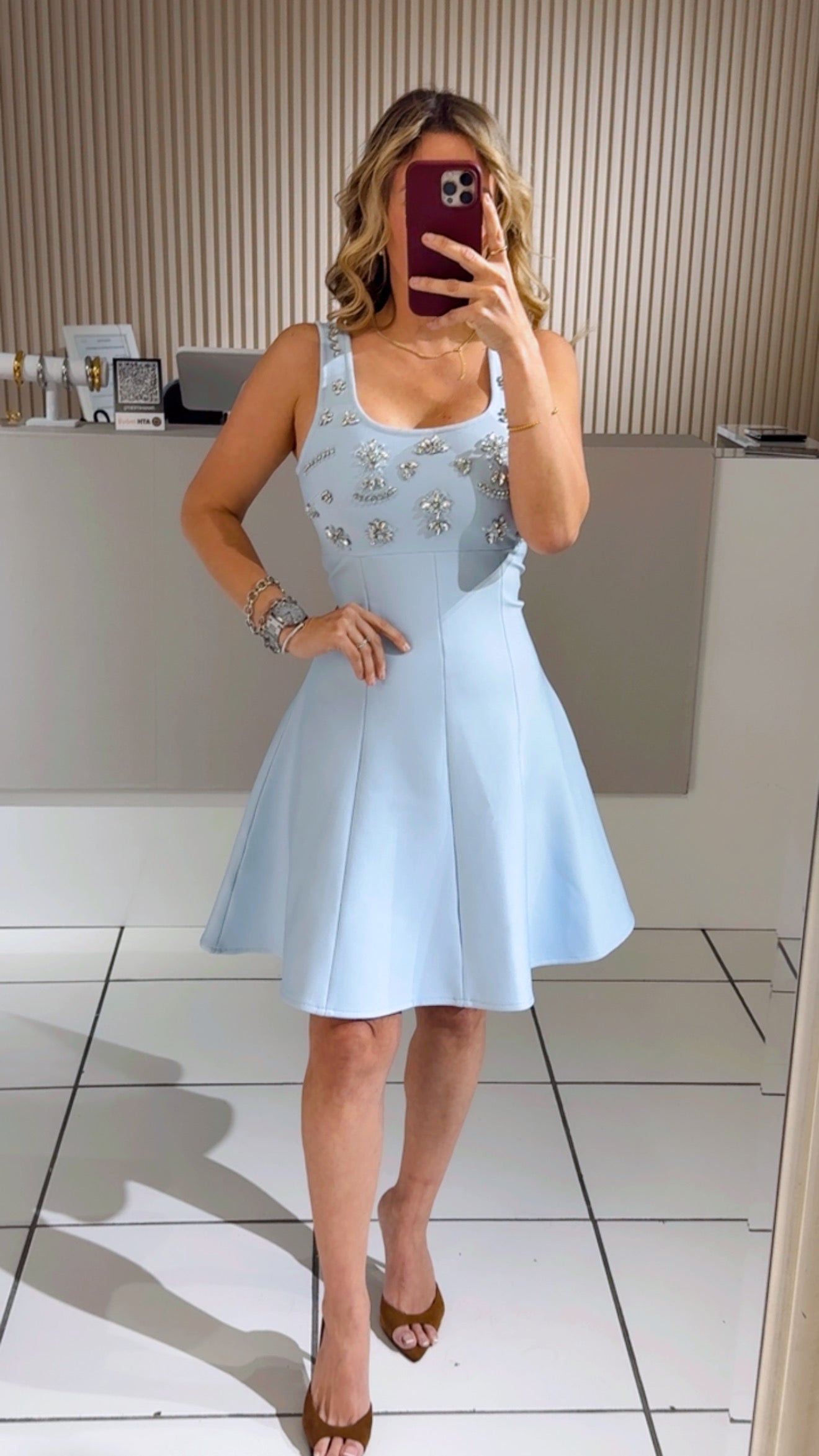 Esther Blue Mini Dress