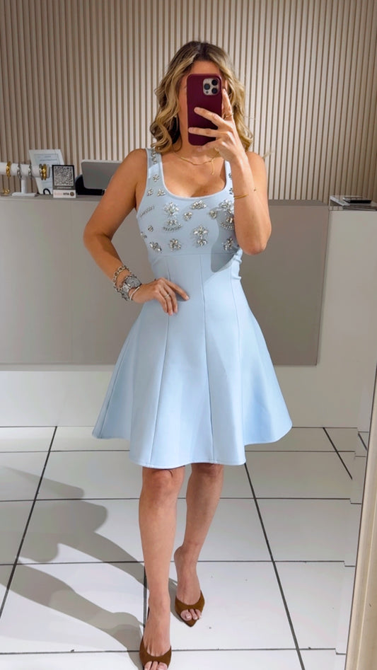 Esther Blue Mini Dress